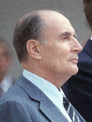 Präsident Francois Mitterrand